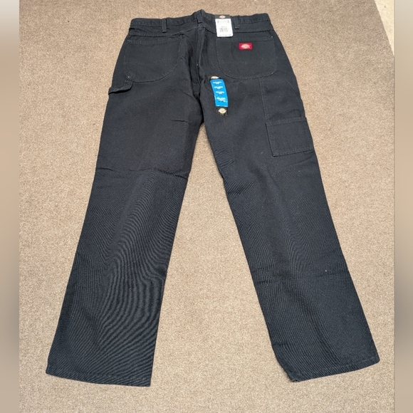 Dickies 38 x 32 Men's Black Work Jeans New Tags Irregular - Picture 2 of 7